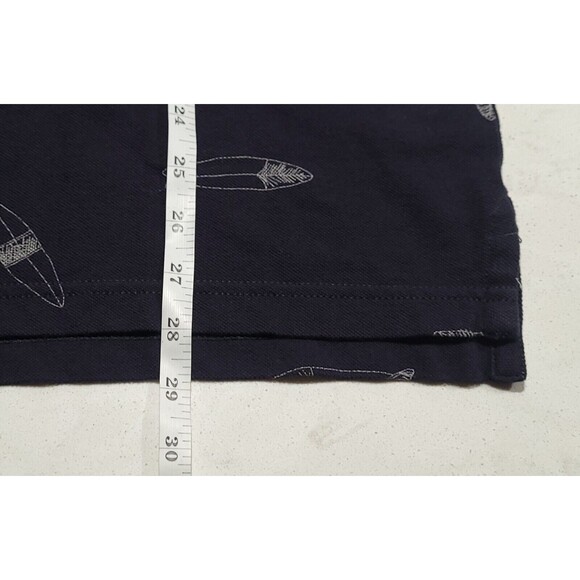 G.H. Bass & Co. All Over Surfboards Golf Polo Navy Blue Shirt 100% Cotton NWOT - Picture 4 of 9